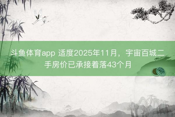 斗鱼体育app 适度2025年11月，宇宙百城二手房价已承接着落43个月