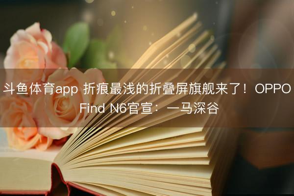 斗鱼体育app 折痕最浅的折叠屏旗舰来了！OPPO Find N6官宣：一马深谷