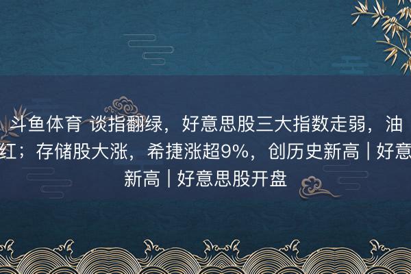 斗鱼体育 谈指翻绿，好意思股三大指数走弱，油价反弹翻红；存储股大涨，希捷涨超9%，创历史新高 | 好意思股开盘