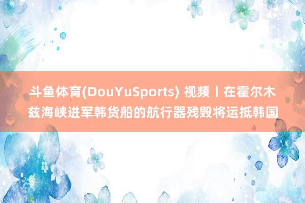斗鱼体育(DouYuSports) 视频丨在霍尔木兹海峡进军韩货船的航行器残毁将运抵韩国