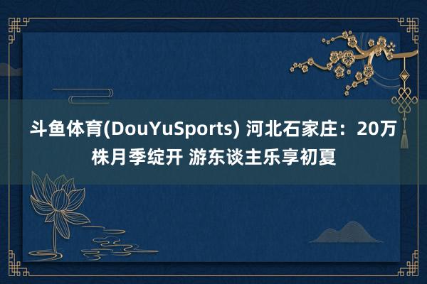 斗鱼体育(DouYuSports) 河北石家庄：20万株月季绽开 游东谈主乐享初夏
